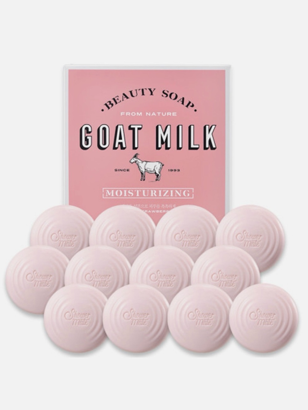 Goat Milk Strawberry Soap Bar - 12ct